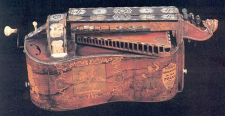 hurdy gurdy made by N. Lambert